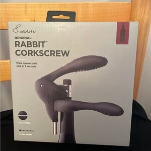 NWT Rabbit Corkscrew Wine Opener
